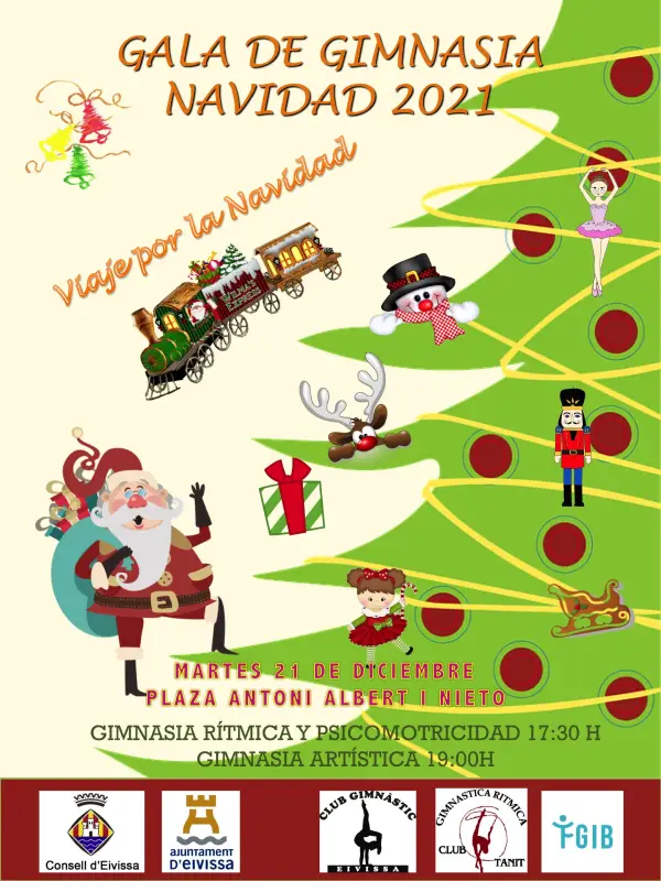 Poster de la Gala de Gimnasia Navidad 2021