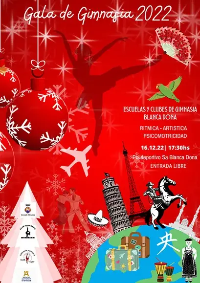 Cartel de la Gala de Gimnasia 2022